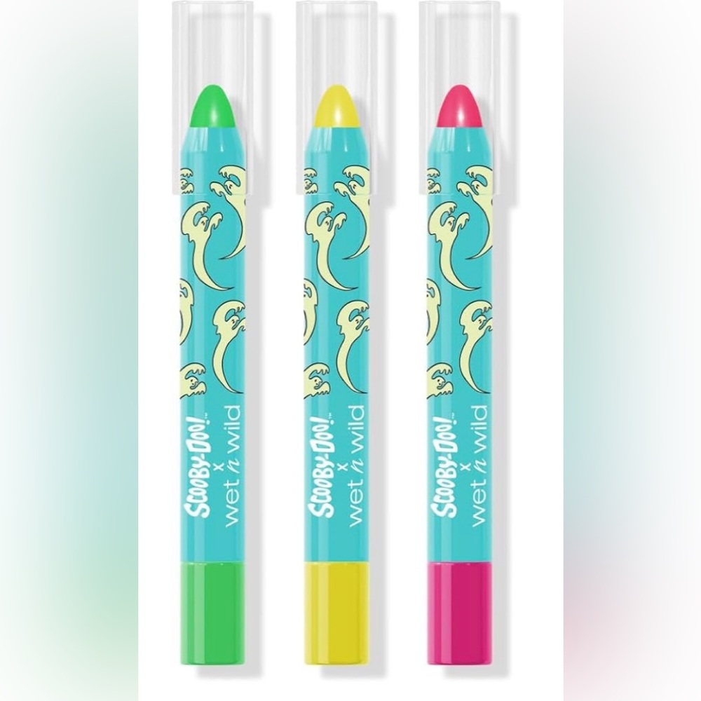 Wet N Wild Scooby Doo Collection Glow Madness UV Glow Face & Body Crayon Set - Picture 2 of 6